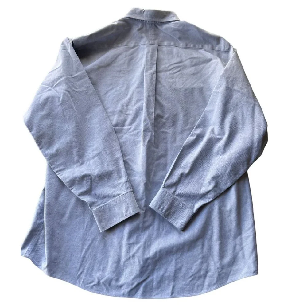 L.L. BEAN MENS LIGHT BLUE BUTTON UP SHIRT SIZE XL | D2 - Picture 2 of 5